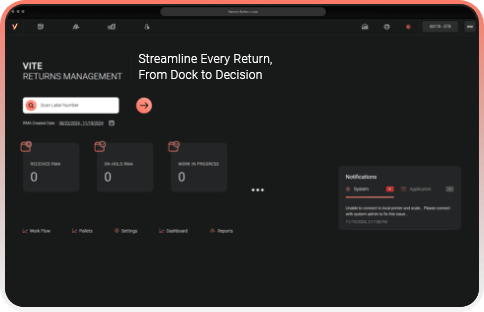 VITE Returns Management